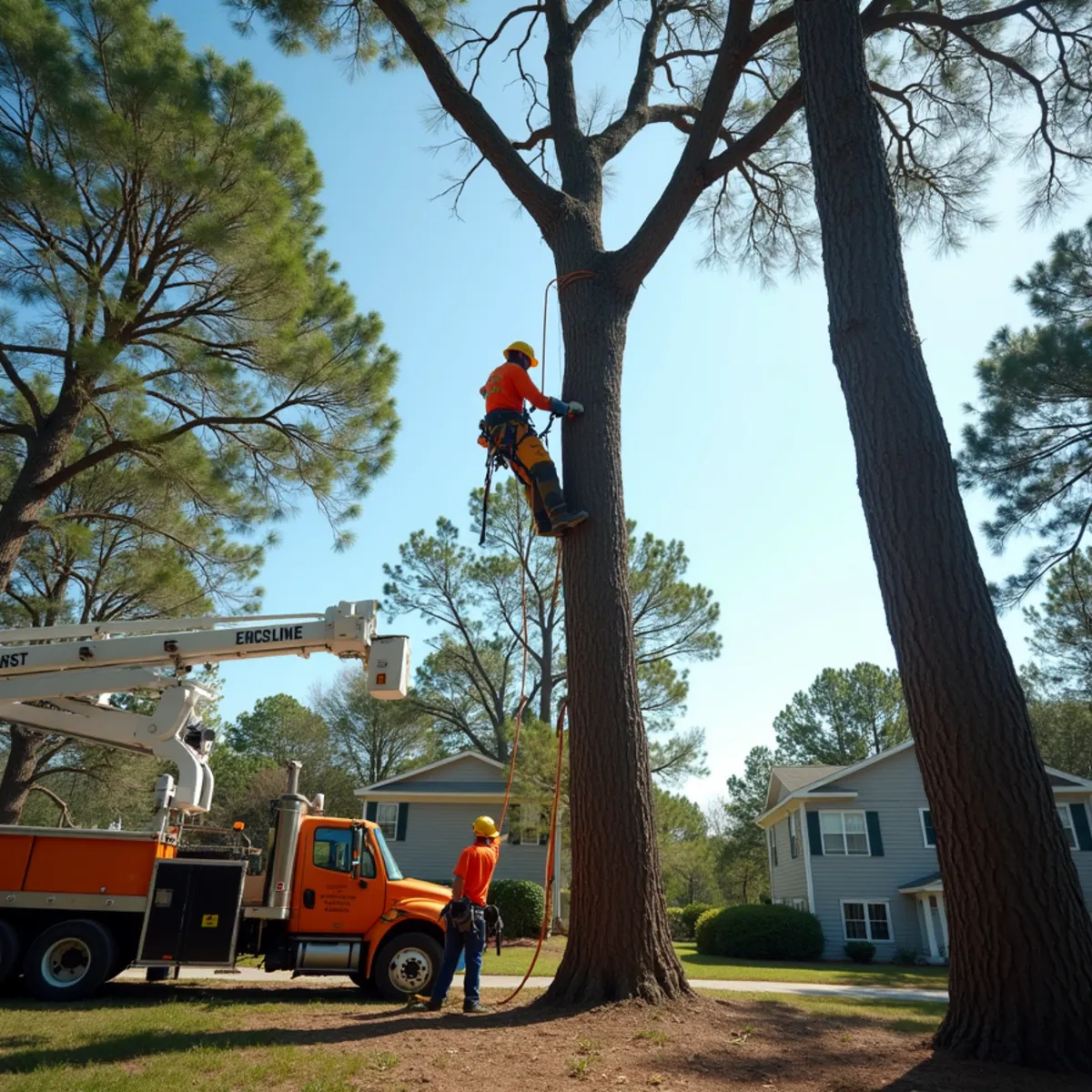 Tree Services Savannah GA crew performing hazardous & dead tree removal in Savannah, GA
