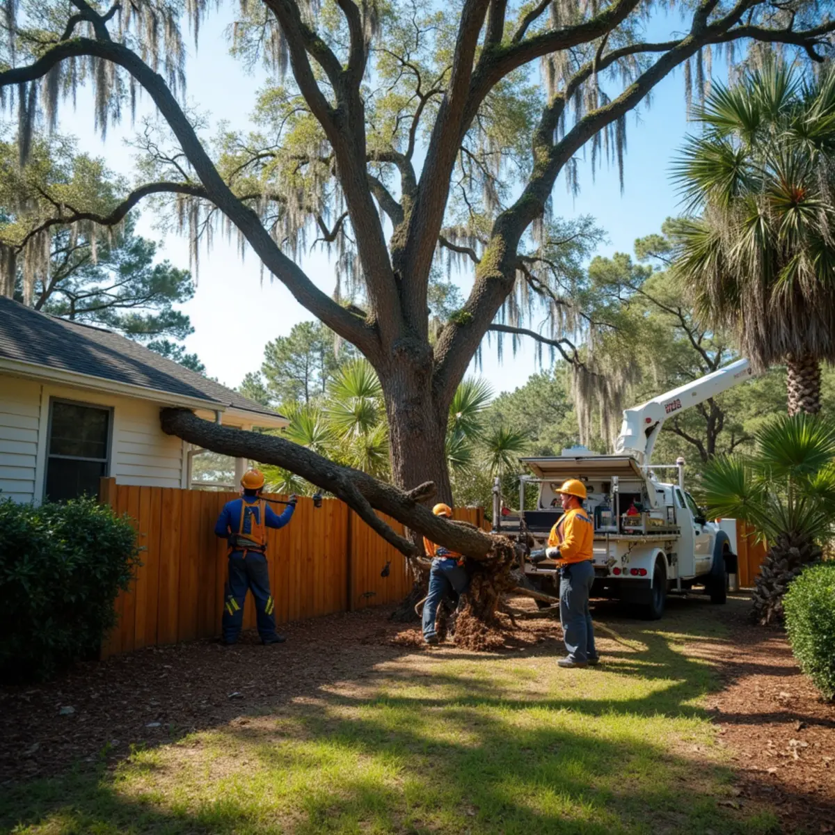 Tree Services Savannah GA crew performing fallen tree removal in Savannah, GA