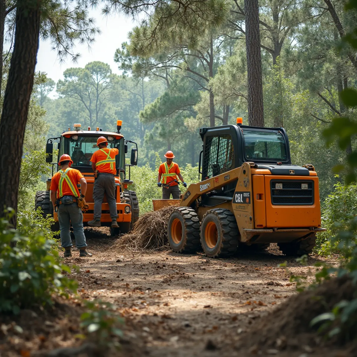 Tree Services Savannah GA crew performing land & lot clearing in Savannah, GA