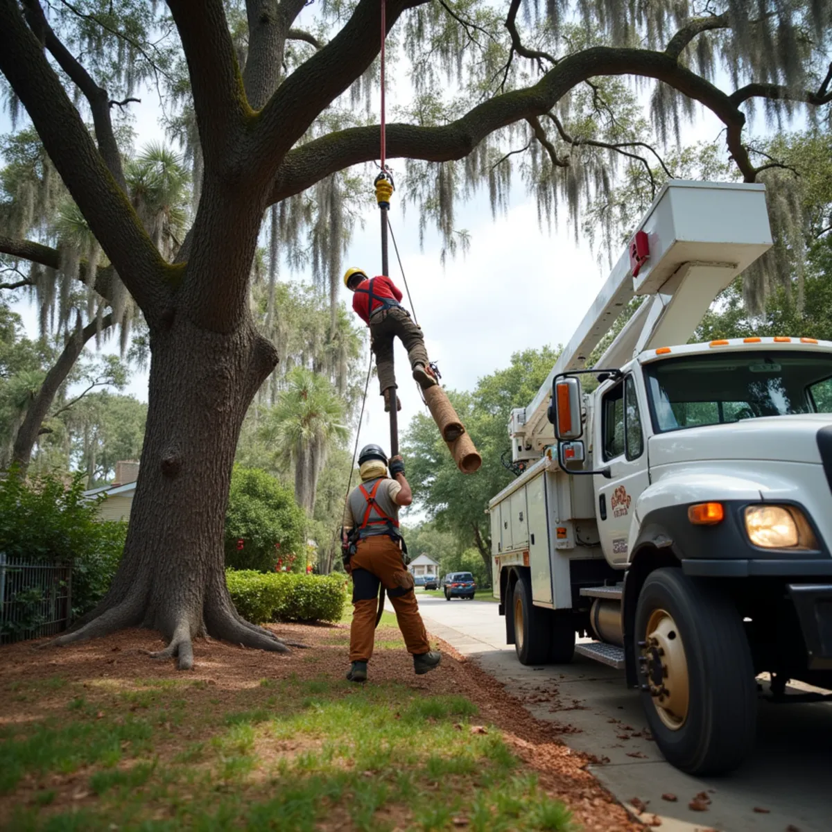Tree Services Savannah GA crew performing tree removal in Savannah, GA